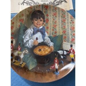 Reco Little Jack Horner Plate John McClelland Mother Goose 1982 Box COA 84-R60-